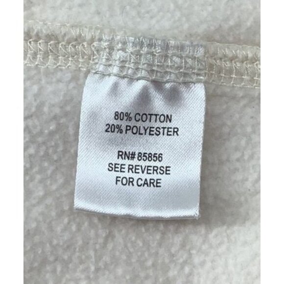 Black Labrador Ivory Crew Neck Sweatshirt Embroidered Crewneck Size Large - Picture 9 of 9